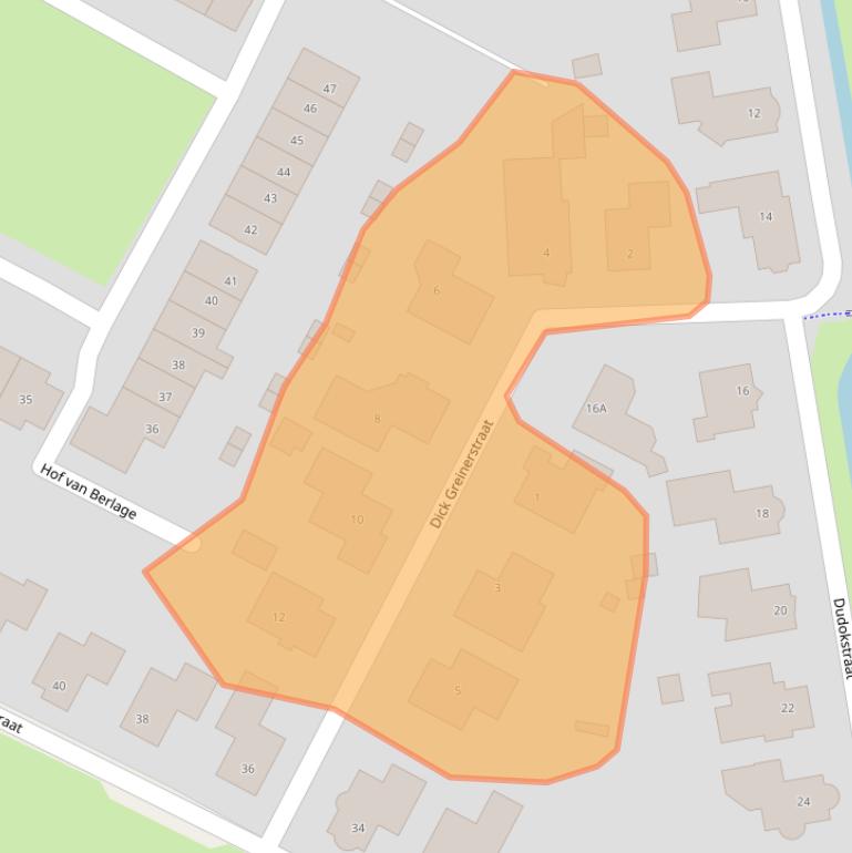 Kaart van postcodegebied 7425CT.