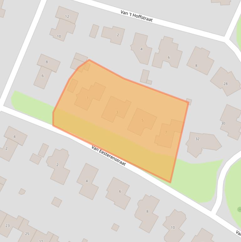 Kaart van postcodegebied 7425EH.