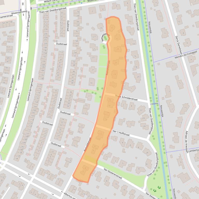 Kaart van postcodegebied 7425EL.