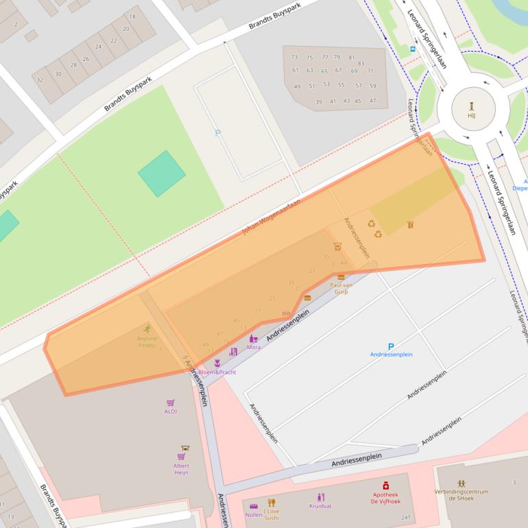 Kaart van postcodegebied 7425GB.