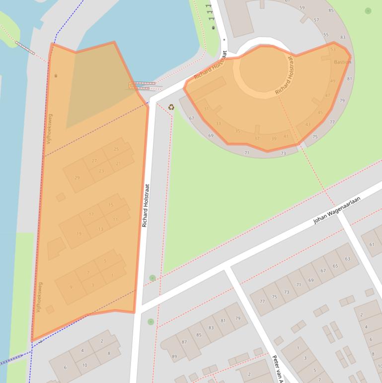 Kaart van postcodegebied 7425GM.