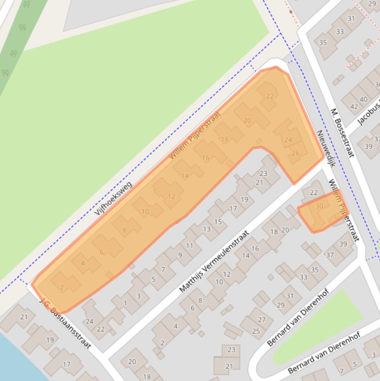 Kaart van postcodegebied 7425HS.