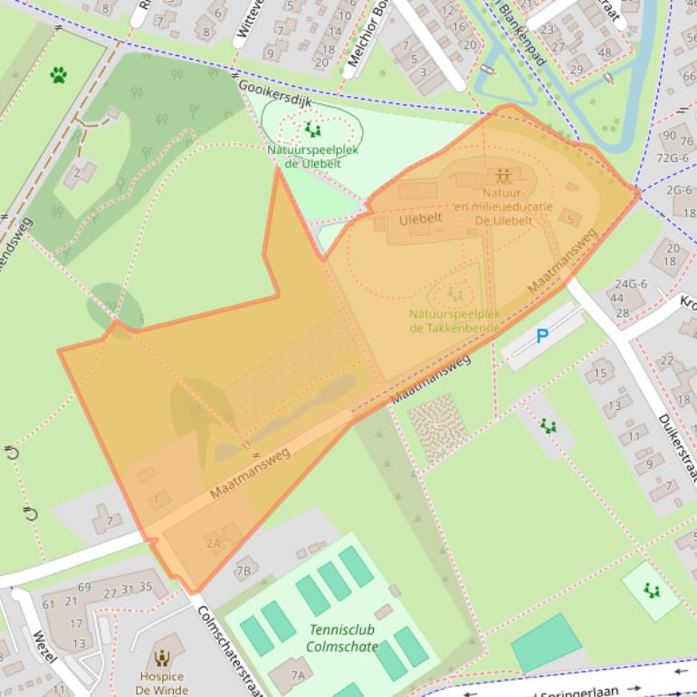 Kaart van postcodegebied 7425NC.