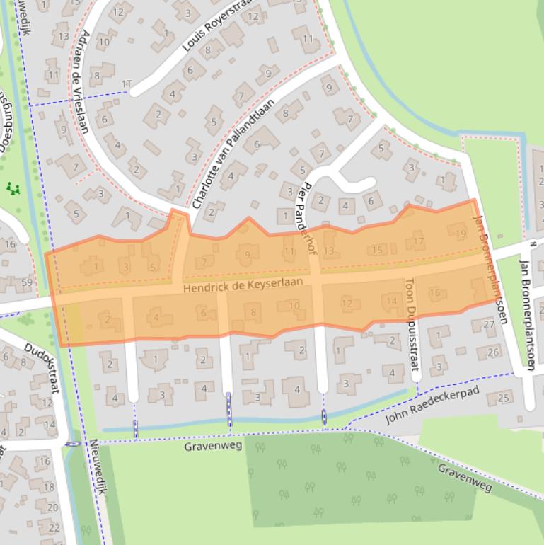 Kaart van postcodegebied 7425NH.