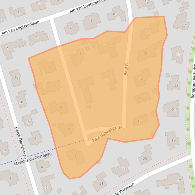 Kaart van postcodegebied 7425NV.