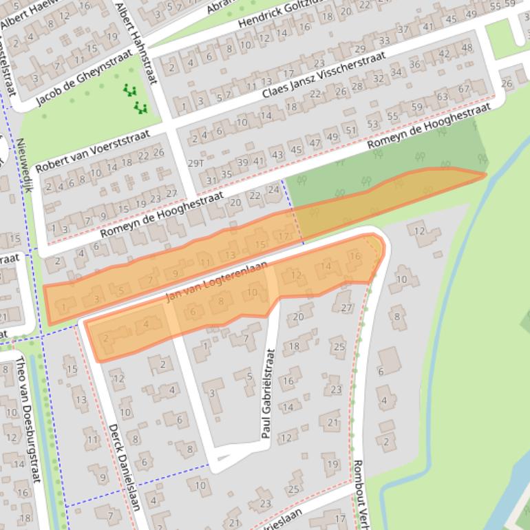 Kaart van postcodegebied 7425NW.