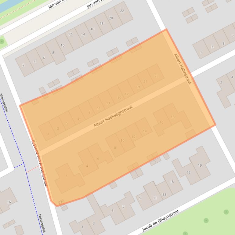 Kaart van postcodegebied 7425PA.