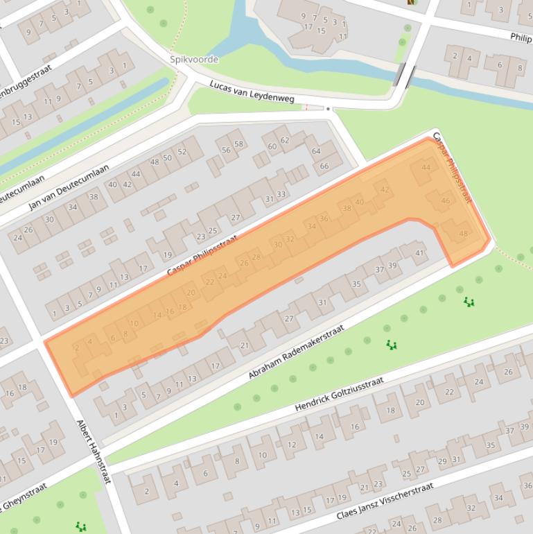 Kaart van postcodegebied 7425PC.