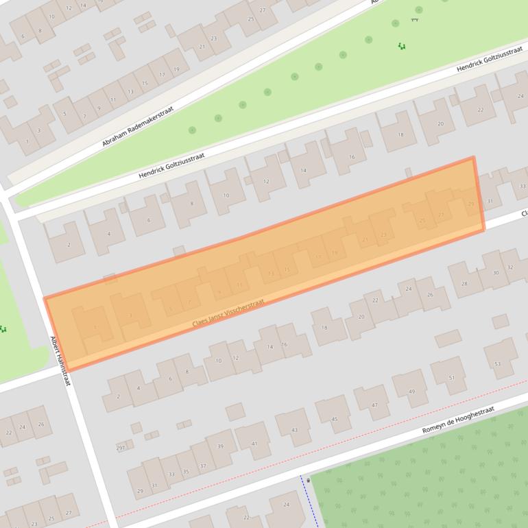 Kaart van postcodegebied 7425PL.