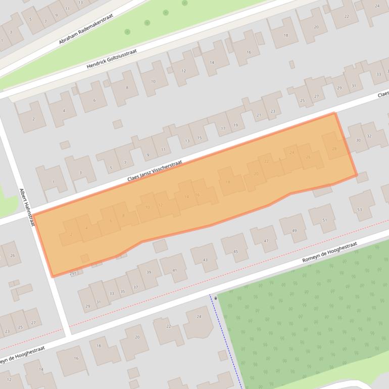 Kaart van postcodegebied 7425PN.