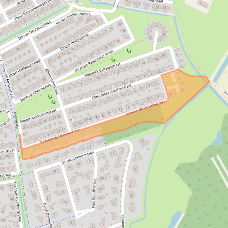 Kaart van postcodegebied 7425PV.