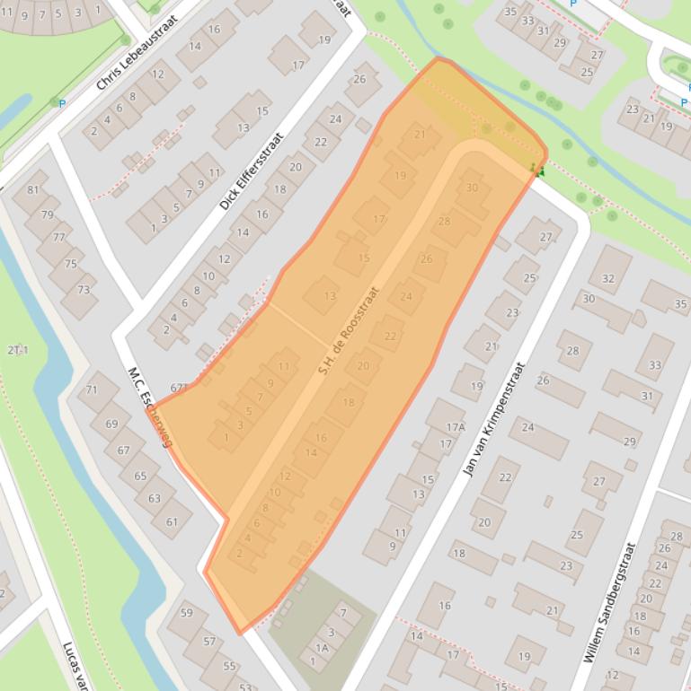 Kaart van postcodegebied 7425RD.