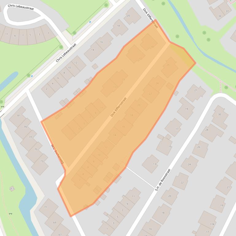 Kaart van postcodegebied 7425RE.