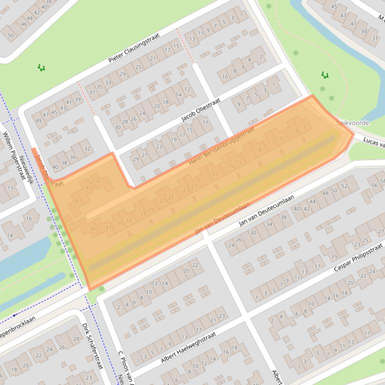 Kaart van postcodegebied 7425SB.