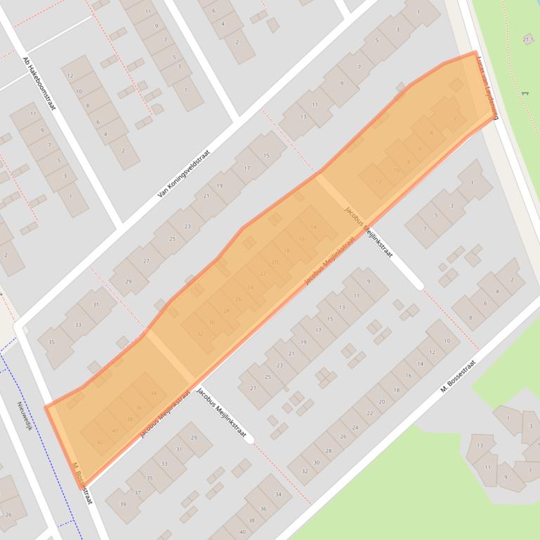 Kaart van postcodegebied 7425SM.