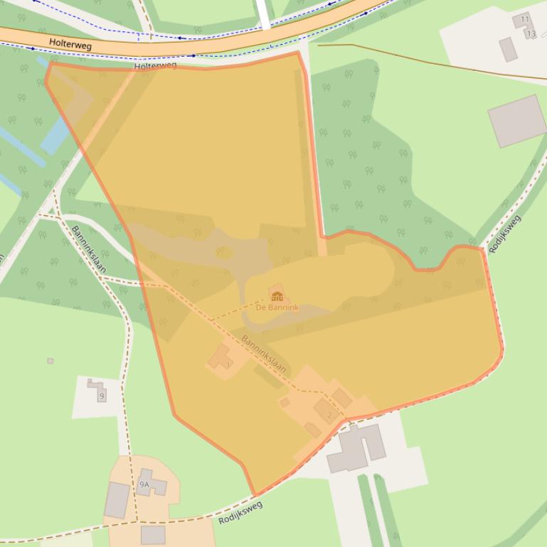 Kaart van postcodegebied 7427RE.