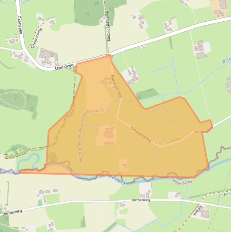 Kaart van postcodegebied 7428MG.