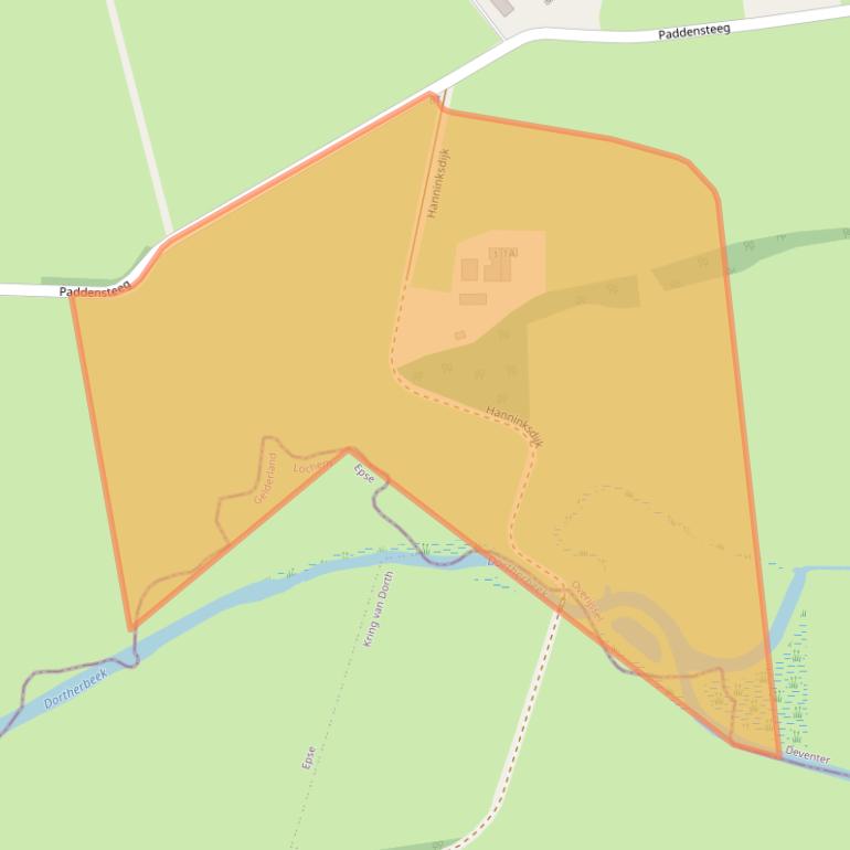 Kaart van postcodegebied 7428MH.