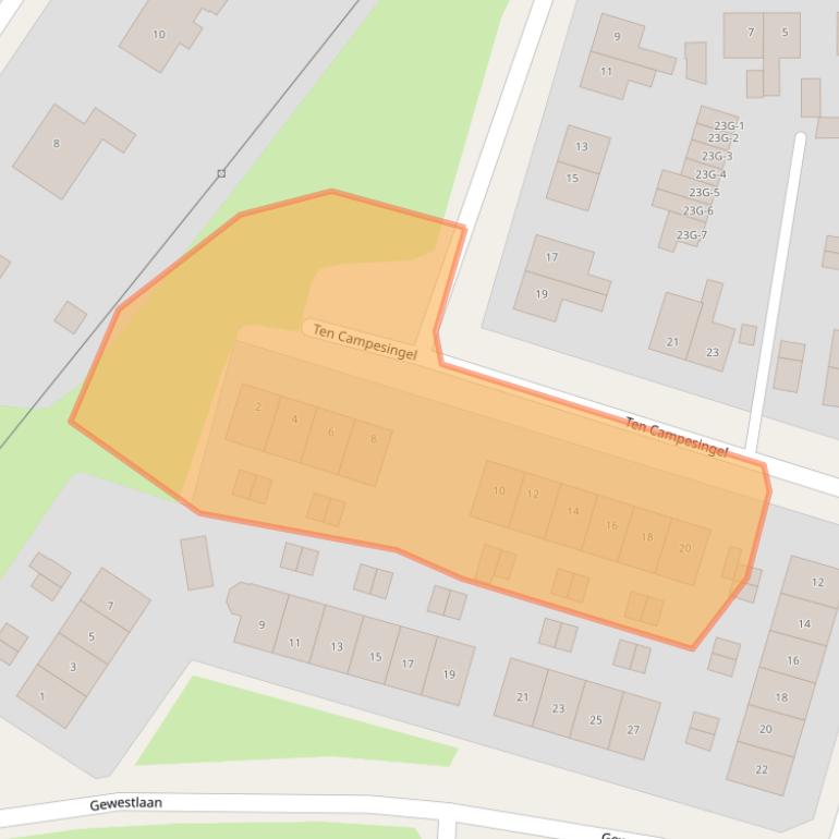 Kaart van postcodegebied 7431AW.