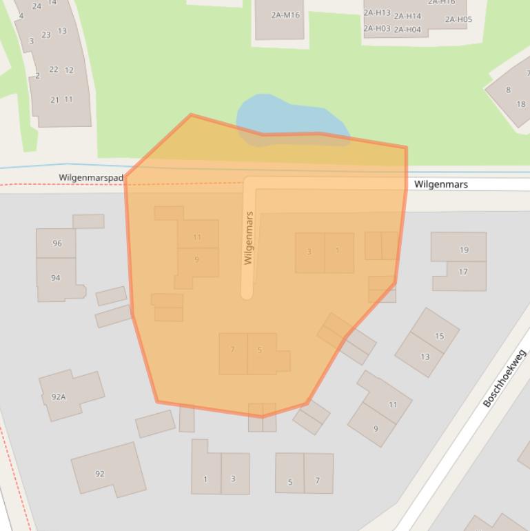 Kaart van postcodegebied 7431AZ.