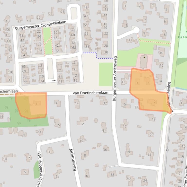 Kaart van postcodegebied 7431BN.