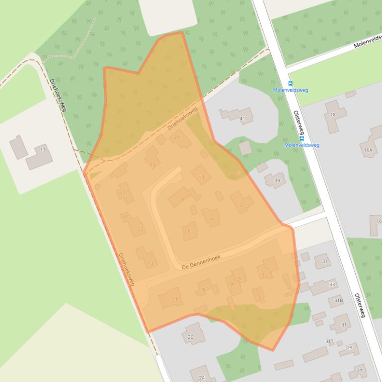 Kaart van postcodegebied 7431EM.