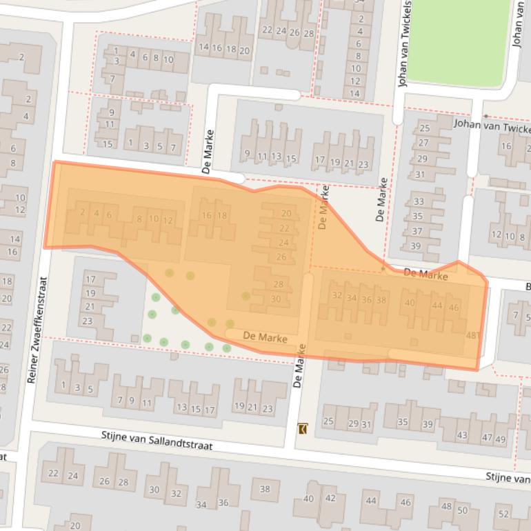 Kaart van postcodegebied 7431GD.