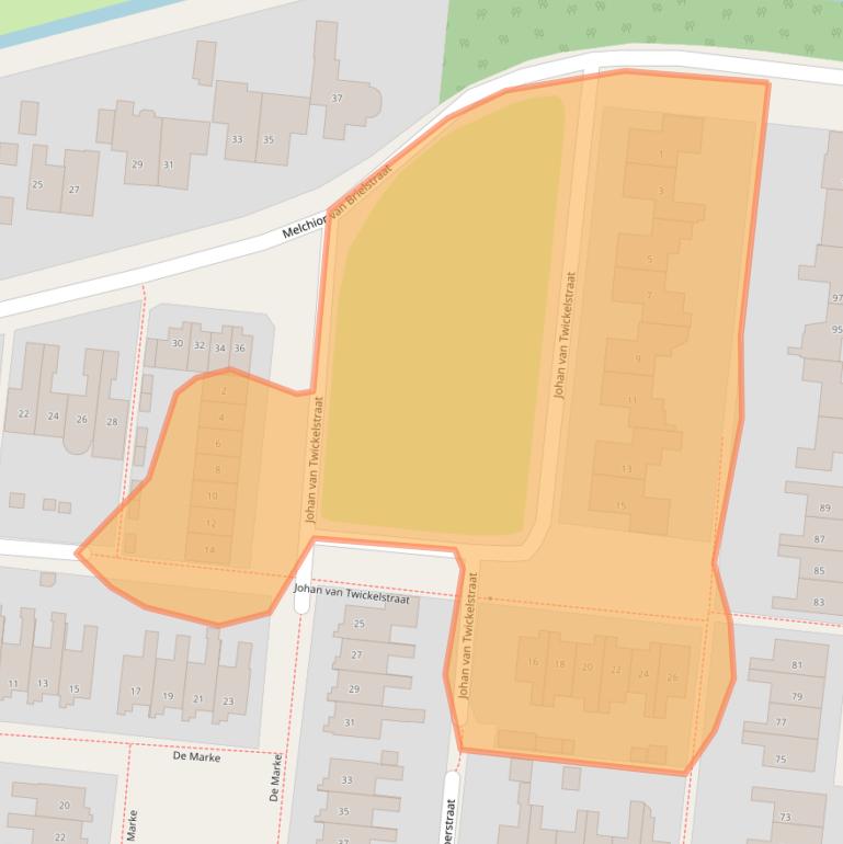 Kaart van postcodegebied 7431GG.