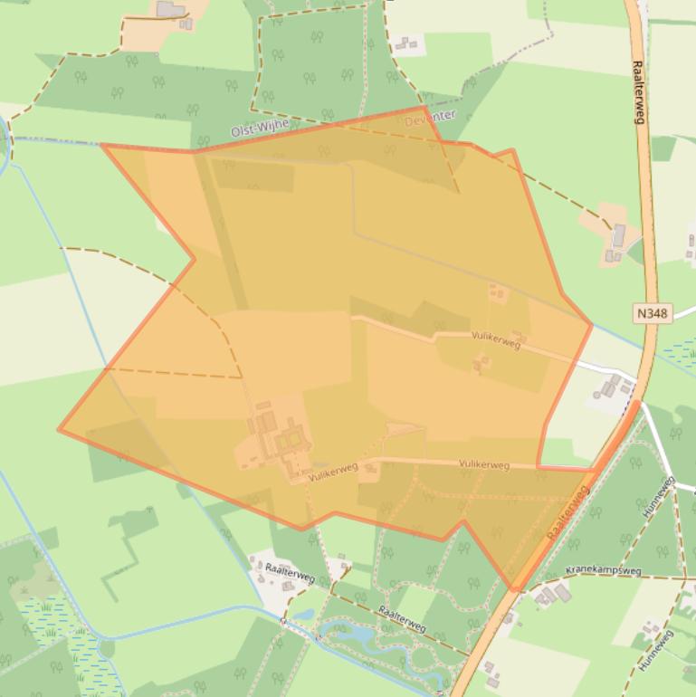 Kaart van postcodegebied 7431PJ.