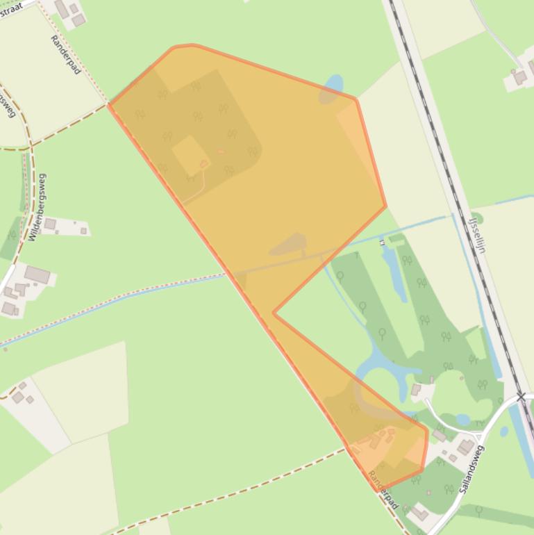 Kaart van postcodegebied 7431PV.