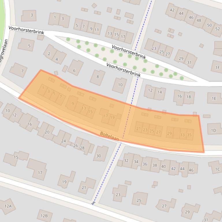 Kaart van postcodegebied 7431ZE.