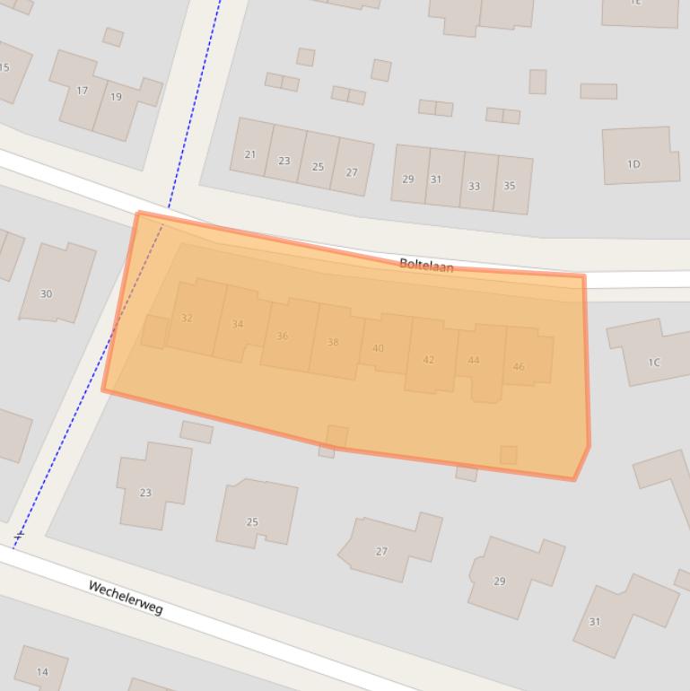 Kaart van postcodegebied 7431ZH.