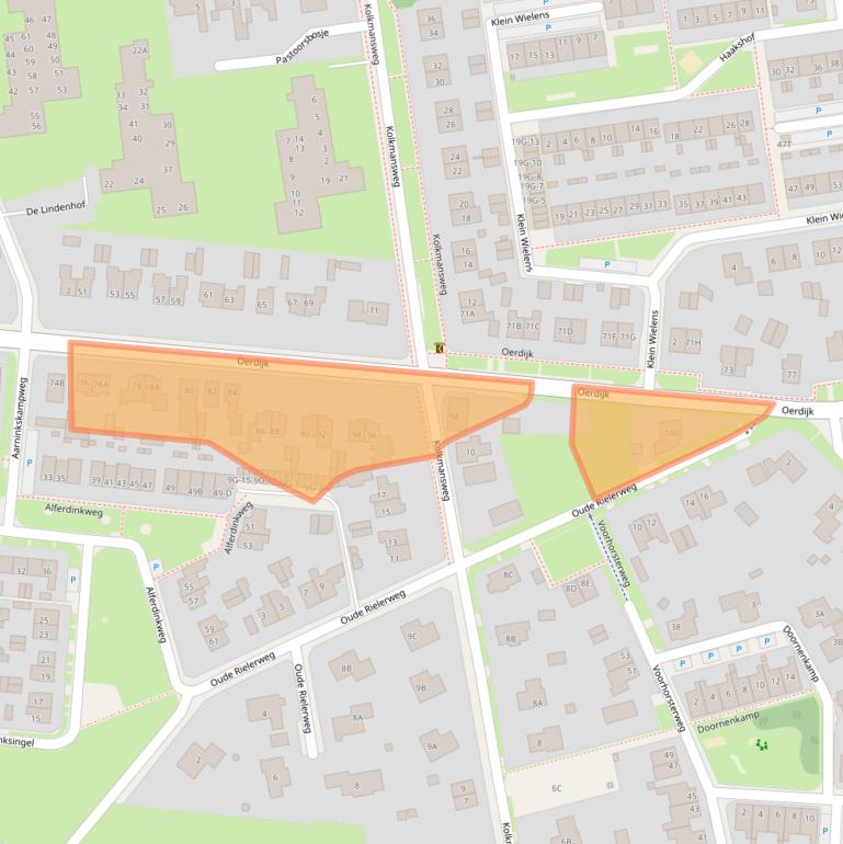Kaart van postcodegebied 7433AD.