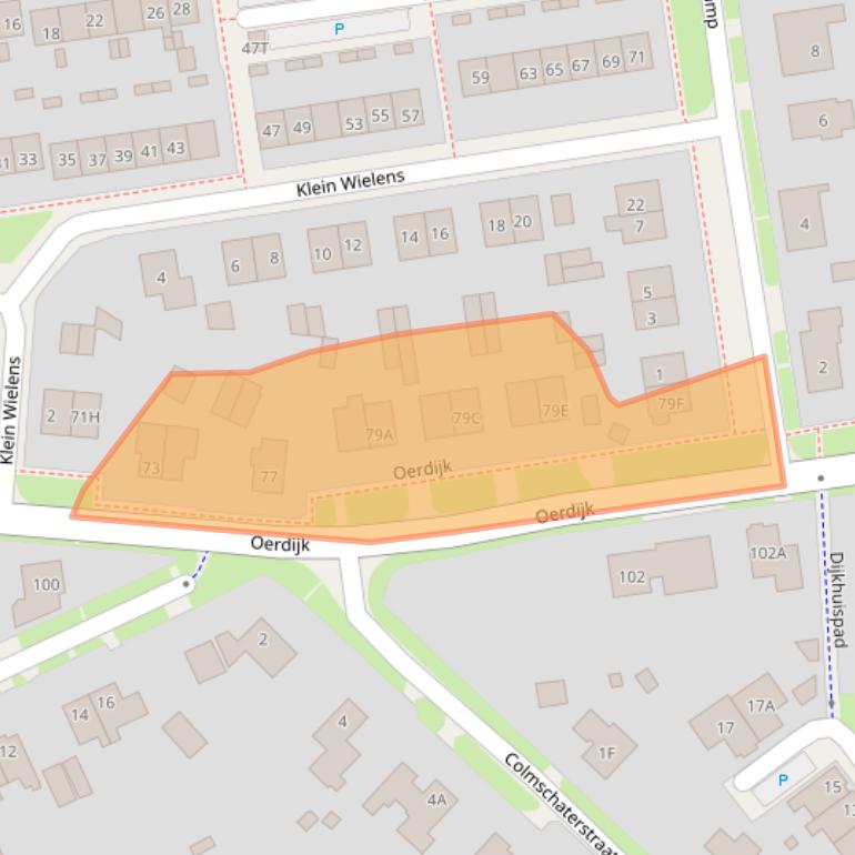 Kaart van postcodegebied 7433AJ.