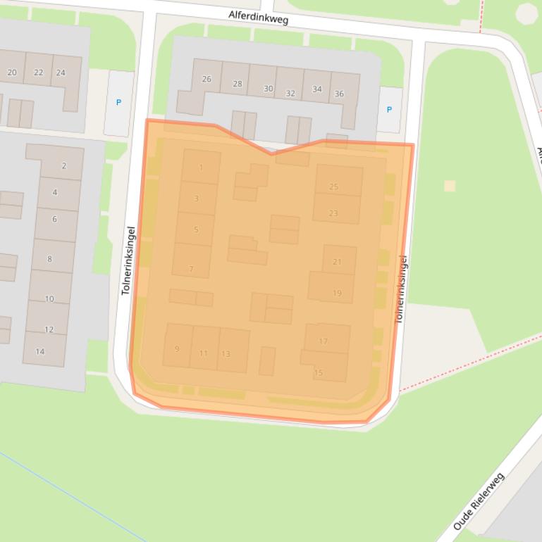 Kaart van postcodegebied 7433AX.