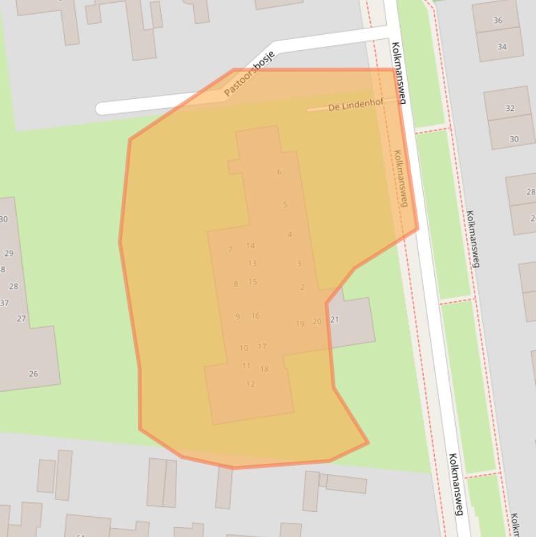 Kaart van postcodegebied 7433BD.