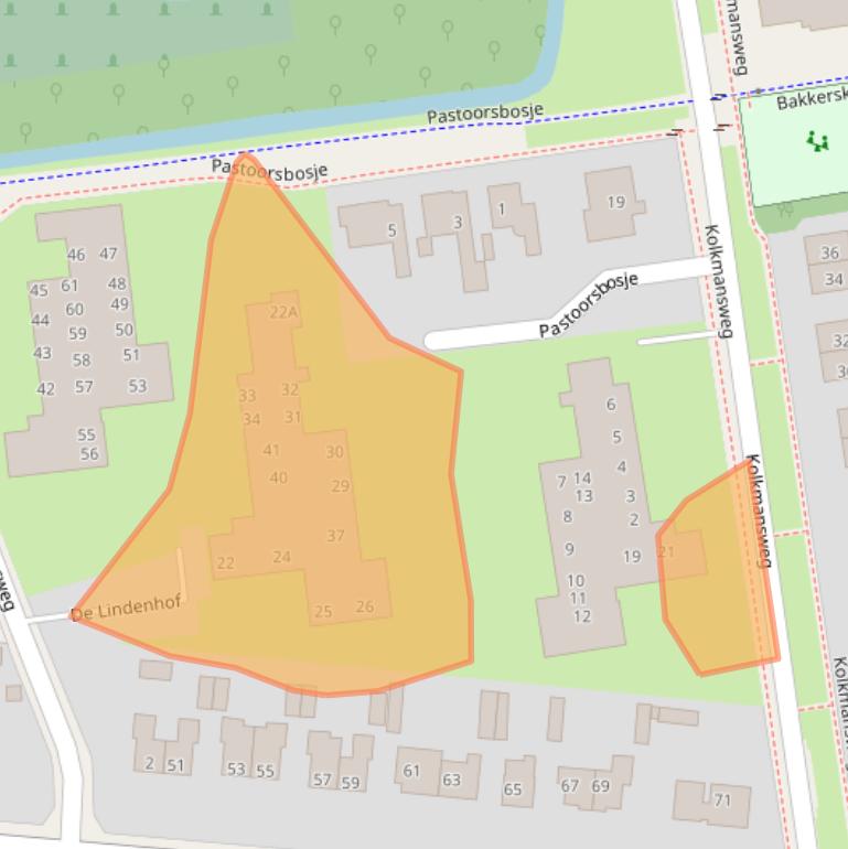 Kaart van postcodegebied 7433BE.