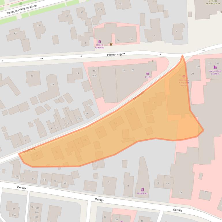 Kaart van postcodegebied 7433BN.
