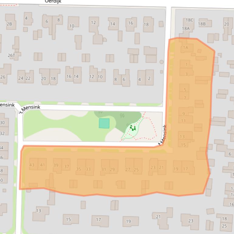 Kaart van postcodegebied 7433CB.