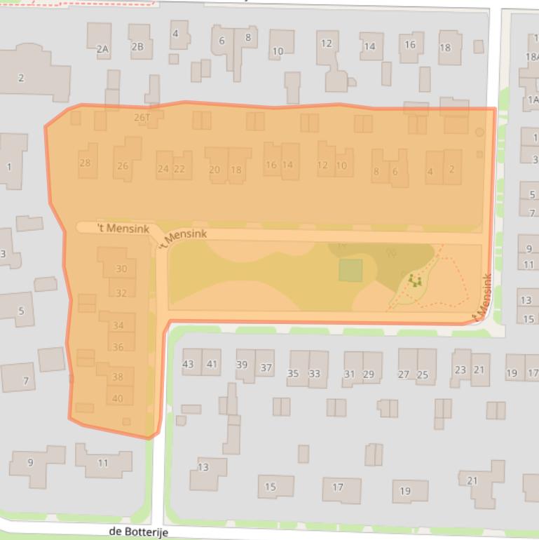 Kaart van postcodegebied 7433CC.