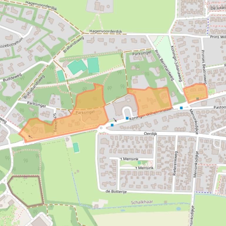 Kaart van postcodegebied 7433CD.