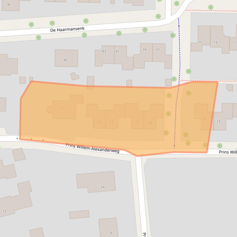 Kaart van postcodegebied 7433DL.