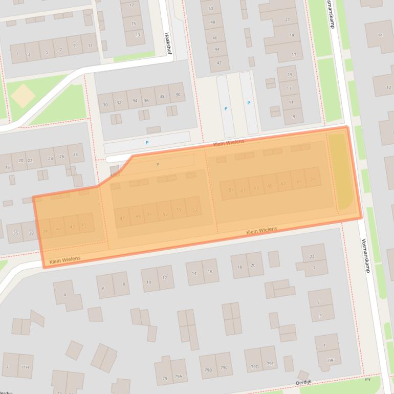 Kaart van postcodegebied 7433EB.