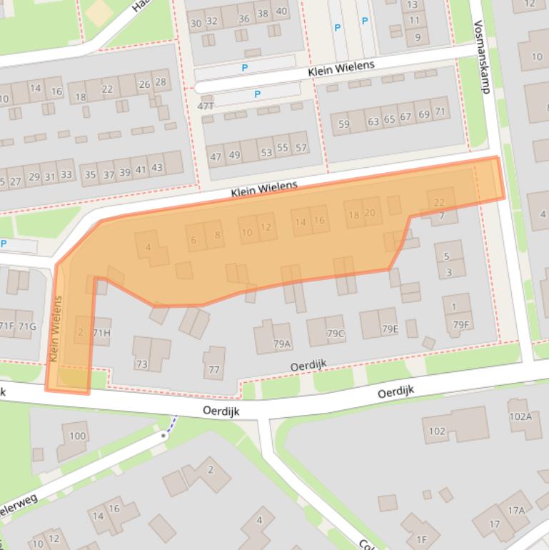 Kaart van postcodegebied 7433EC.