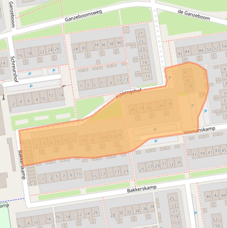 Kaart van postcodegebied 7433EP.