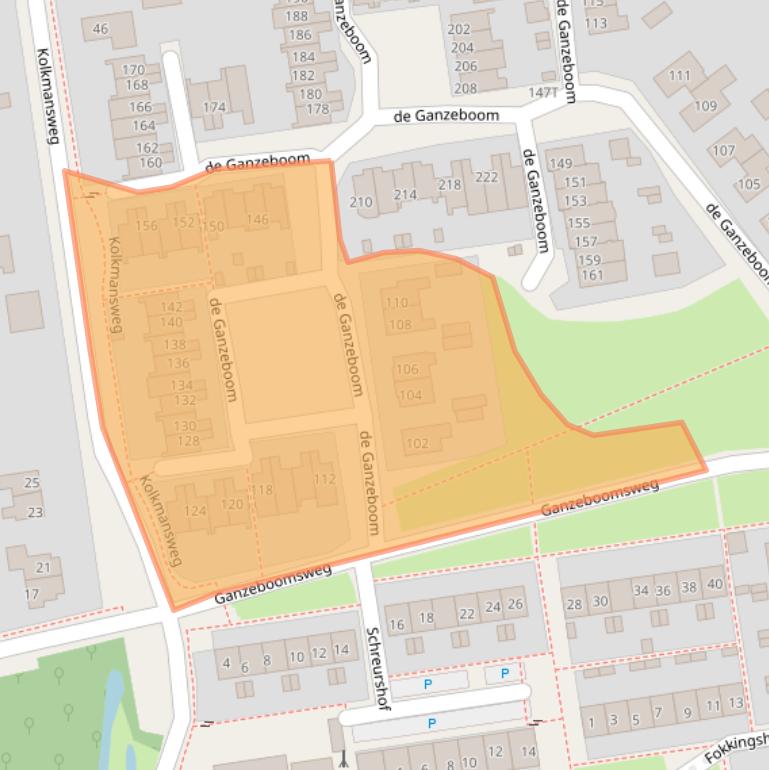 Kaart van postcodegebied 7433GA.