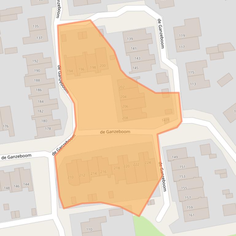 Kaart van postcodegebied 7433GC.