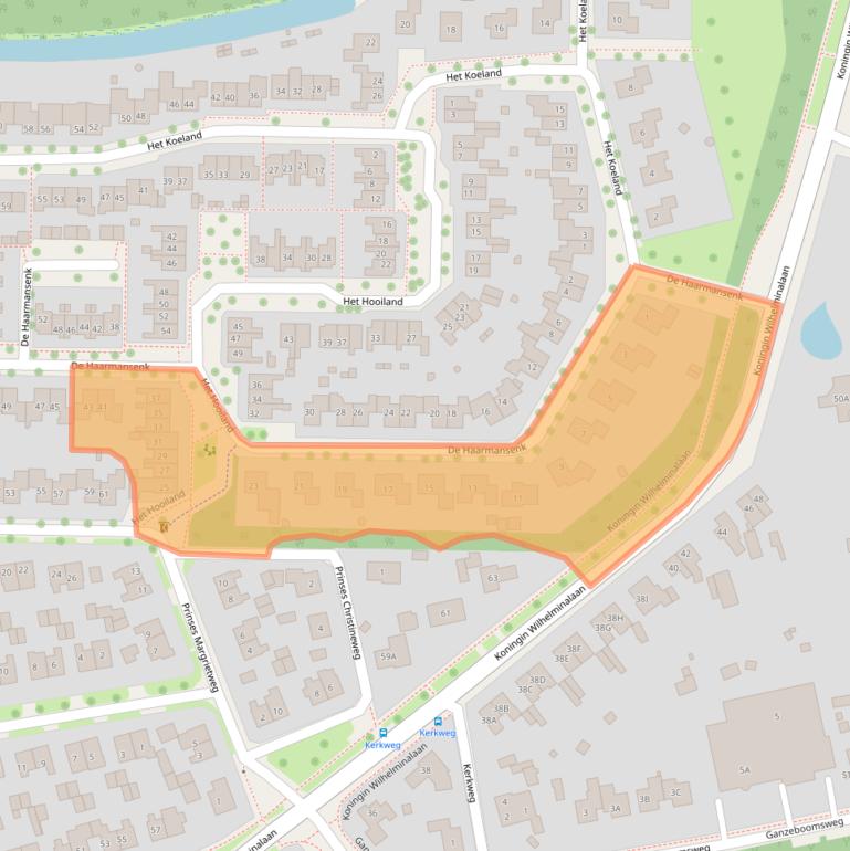 Kaart van postcodegebied 7433HG.