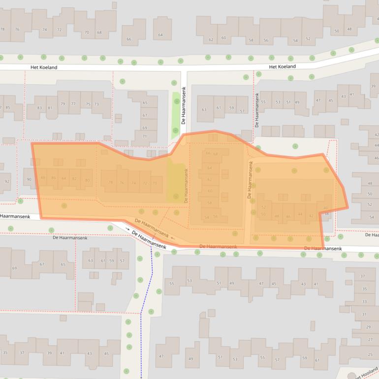 Kaart van postcodegebied 7433HH.