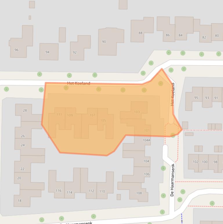 Kaart van postcodegebied 7433HM.